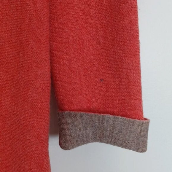 ✨3/$25✨ Nanette Lepore Orange Merino Wool Sweater - L - Picture 6 of 9